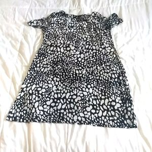 Dress black and white